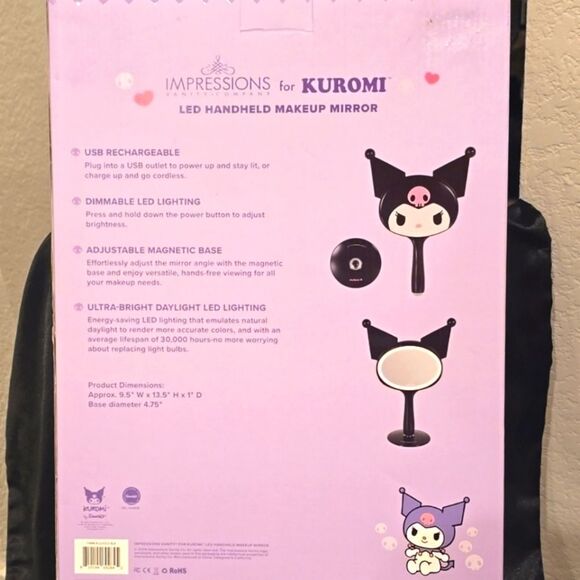 Impressions Kuromi LED Handheld Makeup Mirror - Picture 12 of 12